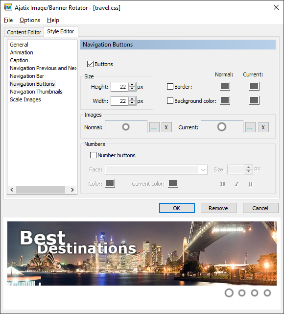 Click to view Image / Banner Rotator Dreamweaver Extension 1.2.3 screenshot