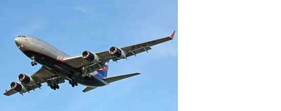 Ilyushin IL-96 Russian Airliner In New Paint Scheme