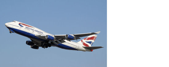 British Airways Boeing 747-400 during takeoff