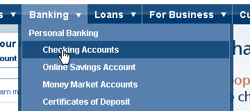 Capital One Financial Suckerfish menu