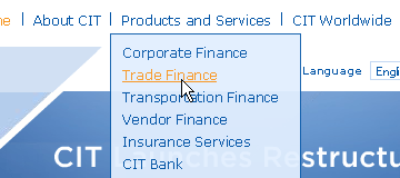 CIT Group Suckerfish menu