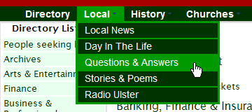 Lisburn.com CSS drop down menu