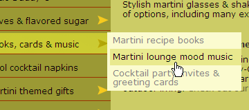MartiniArt CSS drop down menu