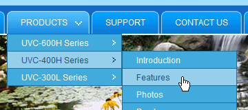 Omega Ultraviolet CSS drop down menu