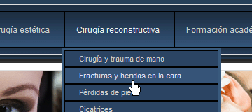 Plastica Medica Cirugia CSS drop down menu