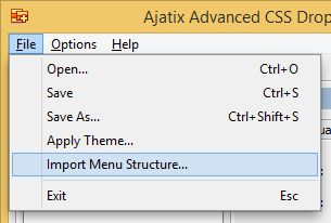 import menu structure extension css drop down dreamweaver select nested lists document